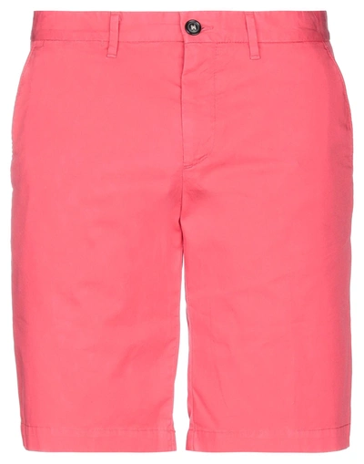 Shop Henry Cotton's Shorts & Bermuda Shorts In Coral