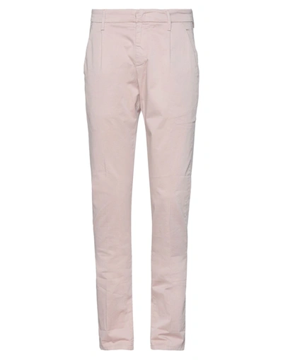 Shop Dondup Man Pants Light Pink Size 31 Cotton, Elastane