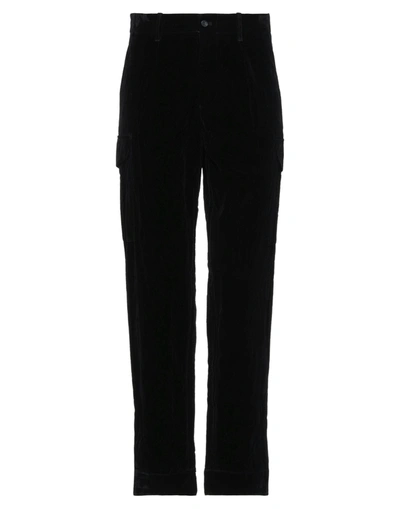 Shop Emporio Armani Man Pants Black Size 32 Viscose, Polyester, Cotton, Metallic Fiber