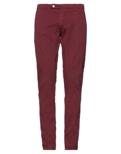 Shop Berwich Pants In Brick Red