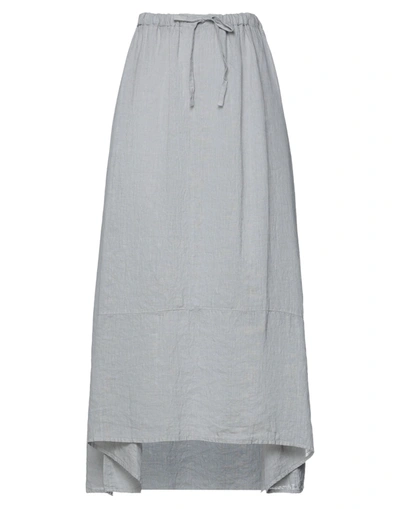 Shop Crossley Woman Midi Skirt Light Grey Size L Linen