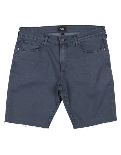 Shop Paige Man Denim Shorts Slate Blue Size 30 Rayon, Cotton, Polyester, Elastane