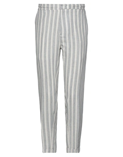 Shop Eredi Del Duca Man Pants Grey Size 32 Linen, Viscose, Polyester