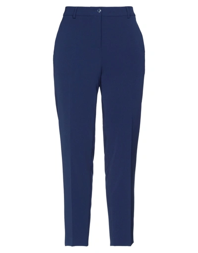 Shop Boutique Moschino Pants In Dark Blue