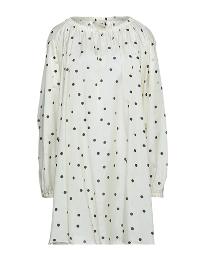 Shop Jucca Woman Mini Dress Ivory Size 6 Silk In White