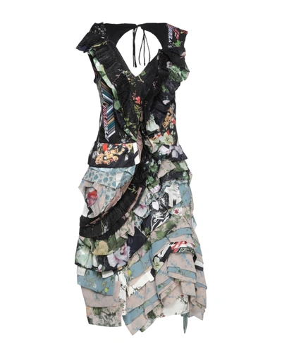 Shop Preen By Thornton Bregazzi Woman Midi Dress Black Size Xl Recycled Polyester, Polyester
