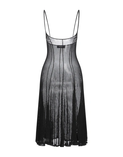 Shop Dsquared2 Woman Midi Dress Black Size L Viscose, Polyamide