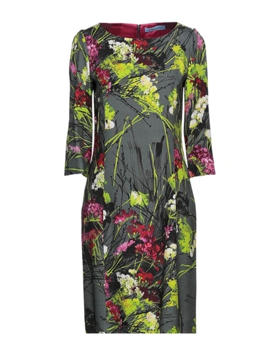 Shop Blumarine Woman Mini Dress Sage Green Size 6 Viscose, Wool