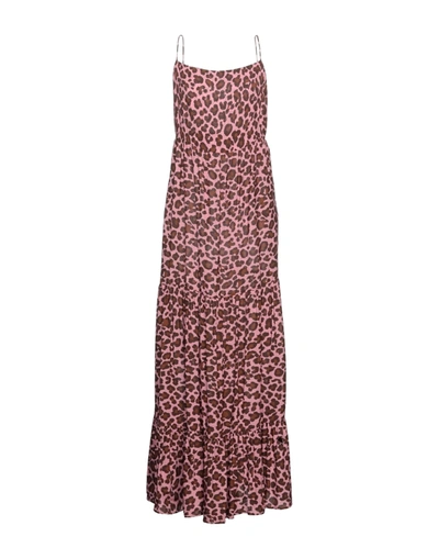 Shop Solotre Woman Maxi Dress Pink Size 8 Viscose