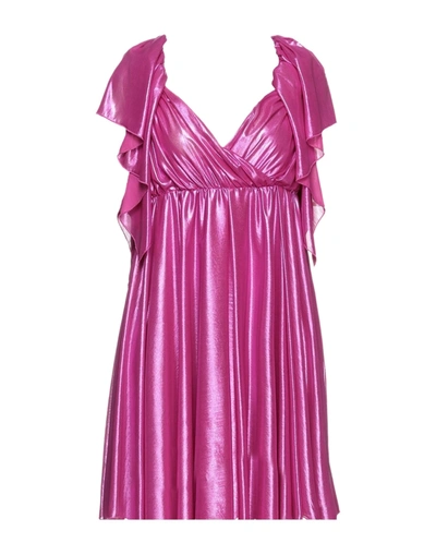 Shop Aniye By Woman Mini Dress Fuchsia Size 6 Polyester In Pink
