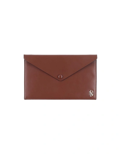 Shop Neil Barrett Pouches In Brown