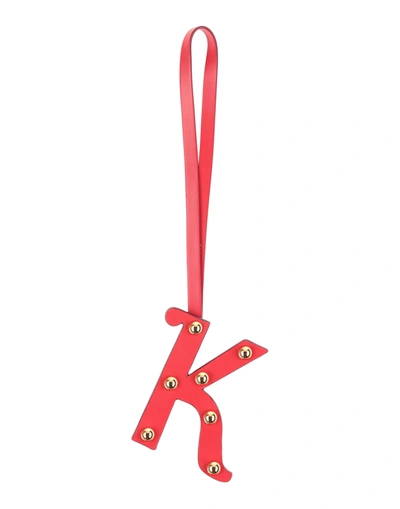 Shop Burberry Key Rings In Red