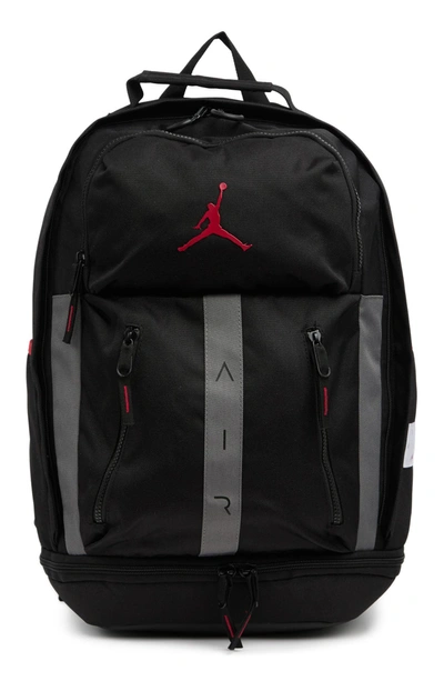 Shop Jordan Air Performance Backpack In Black/ Gray
