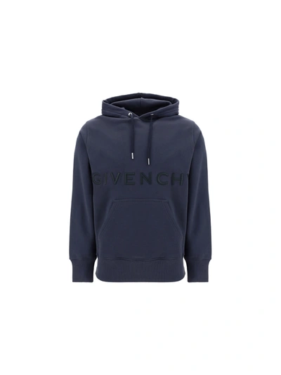 Shop Givenchy Hoodie In Night Blue