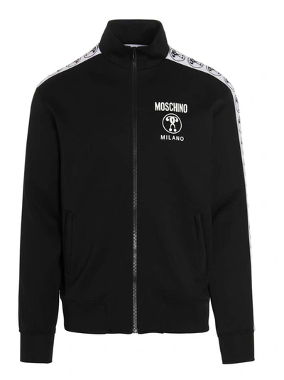 Shop Moschino Question Mark Sweatshirt In Black