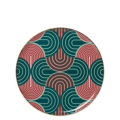 Shop La Doublej Serving Platter In Slinky Verde