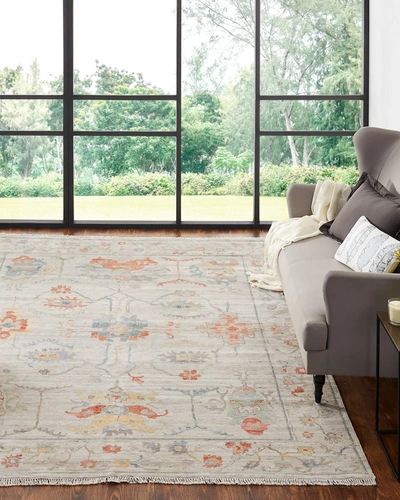 Kalaty Rug Corporation Hillcastle Hand Knotted Rug, 8' X 10' In Ivory/multi