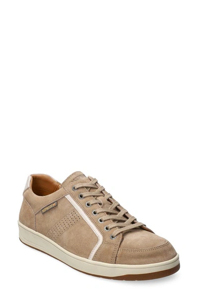 Harrison Sneaker In Taupe Velours Nevada