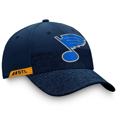 Shop Fanatics Branded Blue St. Louis Blues Authentic Pro Locker Room 2-tone Flex Hat