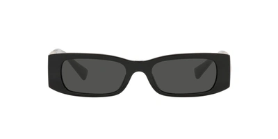 Shop Valentino Eyewear Rectangular Frame Sunglasses In Black