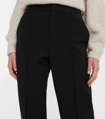 Shop Vince High-rise Tapered Pants In Black