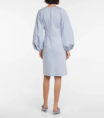 Shop Dorothee Schumacher Emotional Essence Midi Dress In Sky Blue