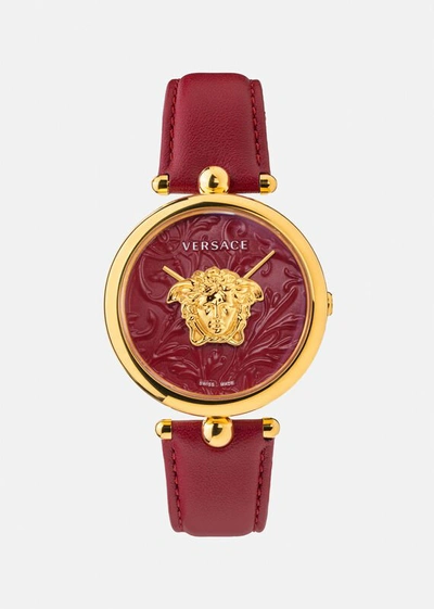 Shop Versace Palazzo Empire Barocco Watch In Red