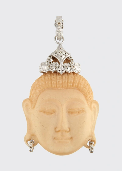 Shop Armenta New World Carved Buddha Enhancer With Champagne Diamonds
