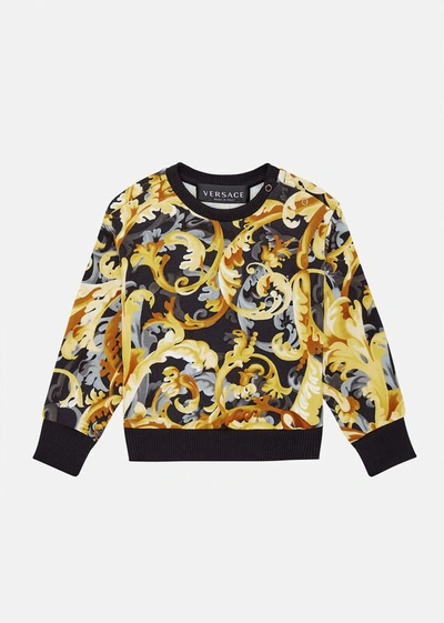 Shop Versace Baroccoflage Sweatshirt In Print