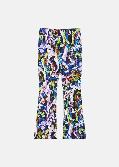 Shop Versace Baroccoflage Kids Print Pants