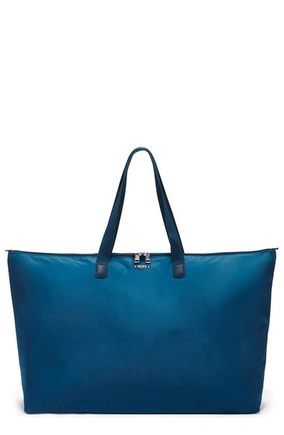 Shop Tumi Voyageur Just In Case(r) Packable Nylon Tote In Dark Turquoise