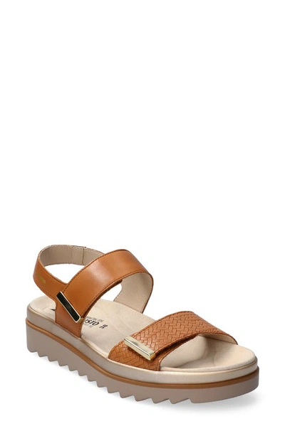 Shop Mephisto Dominica Sandal In Brandy Nobel 45711/ Silk 7811