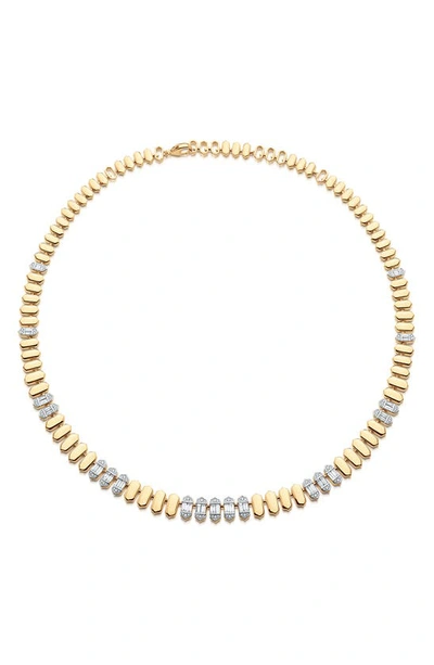 Shop Sara Weinstock Taj Diamond Collar Necklace In Yellow Gold