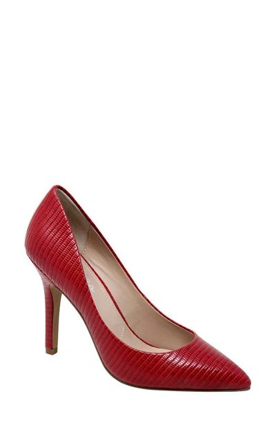 Shop Charles By Charles David Maxx Pointed Toe Pump In Red Lizard Print