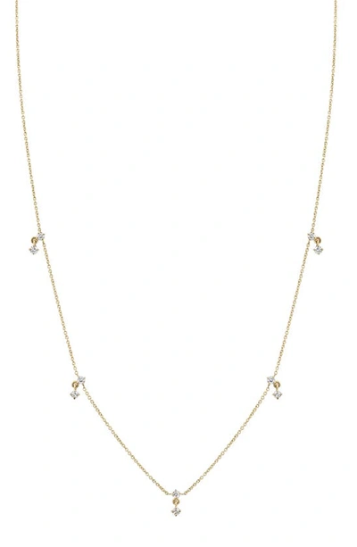 Shop Lizzie Mandler Fine Jewelry Eclat Diamond Charm Necklace In Yellow Gold