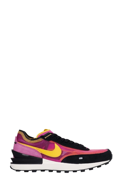 Shop Nike Waffle One Sneakers In Fuxia Synthetic Fibers