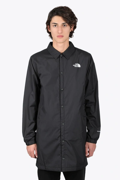 The North Face Telegraphic Coaches Jacket Long Black Nylon Jacket With  Fleece Lining In Tnf Black | ModeSens