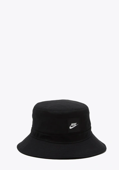Shop Nike Cotton Bucket Hat Black Cotton Bucket Hat In Nero