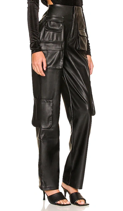 Shop Afrm Sigmund Faux Leather Pant In Black
