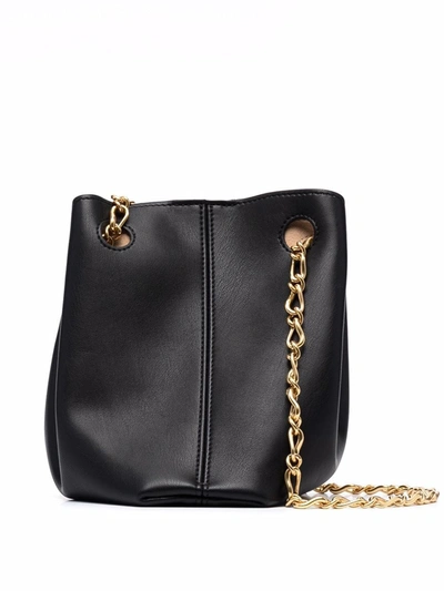 Shop Nanushka Vegan-leather Chain-strap Tote Bag In Schwarz