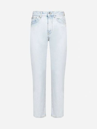 Shop Off-white Diag Straight Leg Jeans