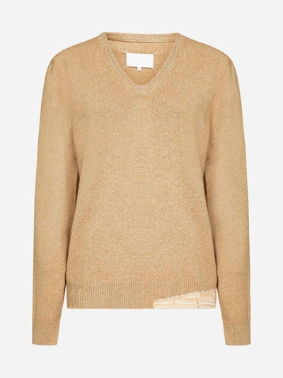 Shop Maison Margiela Wool And Cashmere Blend Sweater