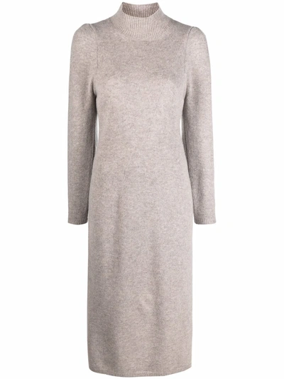 Shop Ba&sh Felicity Knitted Dress In Nude