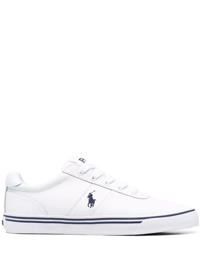 Shop Polo Ralph Lauren Anford Low-top Sneakers In Weiss