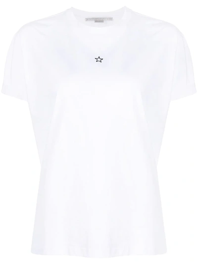 Shop Stella Mccartney Embroidered Mini Star T-shirt In Weiss