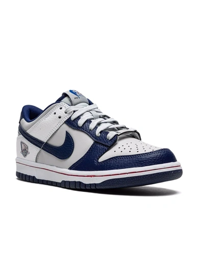 Shop Nike X Nba Dunk Low "75th Anniversary Brooklyn Nets" Sneakers In Grey