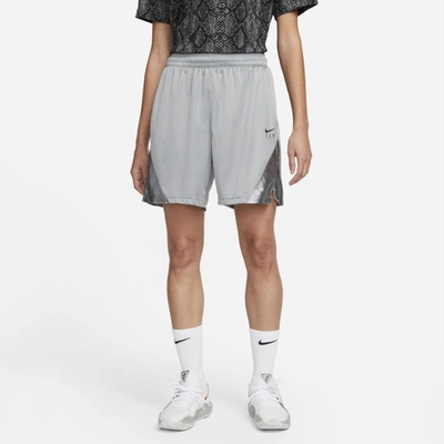Shop Nike Women's Dri-fit Isofly Basketball Shorts In Grey