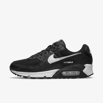 Shop Nike Women's Air Max 90 Shoes In Black