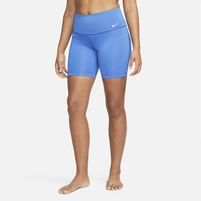 Shop Nike Women's Essential 6" Swim Shorts In Blue