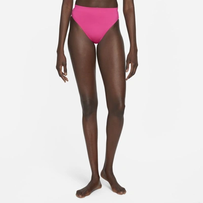 Shop Nike Women's Essential High-waist Swim Bottom In Pink